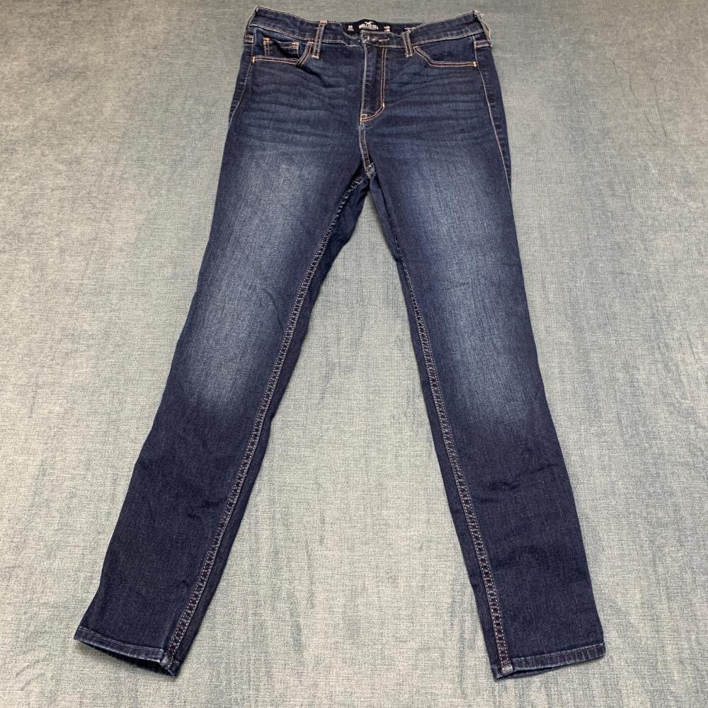 Hollister Jeans Womens 9 29x28 Blue Ultra High Rise Super Skinny Classic Stretch